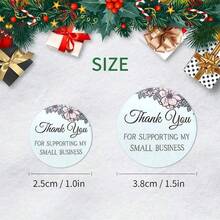 TYFYO 500pcs/Roll 1 Inch 1.5 Inch Thank You Adhesive Sticker Label For Business, Baking, Gift Packaging Decoration,Christmas Valentine Day - View 16