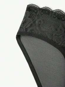 Bisouelle 3pack Floral Lace Panty Set - Black - View 3