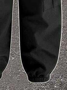 小男孩酷炫趣味手寫英文標語數字32圖案設計，時尚圓領短袖漸層滿版印花T恤搭配工裝褲套裝，適合假期派對、春夏季休閒舒適、夏季必穿之選、時尚休閒穿搭、春夏季街頭風、戶外休閒穿著、返校派對、適合戶外野餐、街拍、校園、假期、禮物用途夏季/春季 - 彩色 - 查看 6