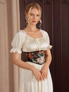Myrelith 1pc Corset Belt Suitable For Matching With Dresses - Black - View 5