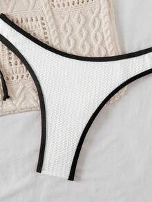 Swim Basics Bộ đồ bơi đi biển đi nghỉ mát màu tương phản dành cho nữ - Nhiều màu - Xem 4