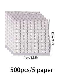 500Pcs 10mm Candle Wick Stickers Heat Resistant Double Sided Adhesive Stickers Strong Hold For Candle Making DIY Crafts Home Soap Making - multicolor - View 3