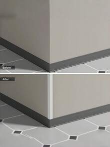 Flexible 4cmx2m Thickened Impact Resistant Peel And Stick Corner Trim Moulding Self Adhesive Wall Corner Protector For Inside Outside Edges Floor Window Door Ceiling Countertop Decorative Trim - black - View 4