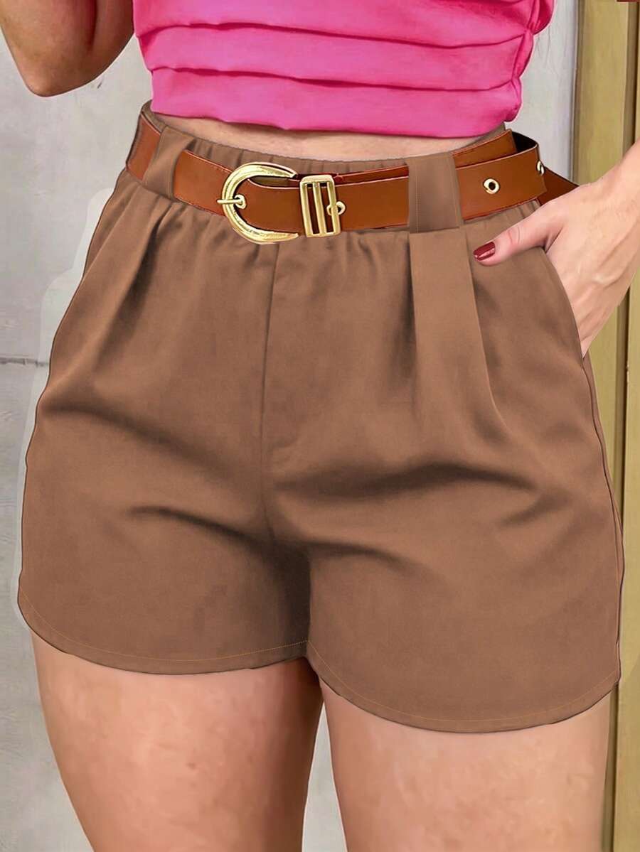 EMERY ROSE Plus Size Women Loose Casual Vacation Shorts - Multicolor - View 1