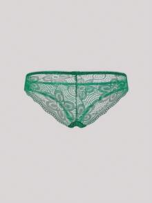 Hourtrue 2件組女款內衣套裝（含鋼圈胸罩、三角內褲）夏季適用 - 綠色 - 查看 9