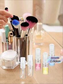 1-Pack Refillable Perfume Spray Bottles, 2ml Travel Portable Spray Bottles - Leak-Proof, Mini Perfume Bottles, Suitable For Wallets, Handbags, Travel Essentials - Clear - View 4