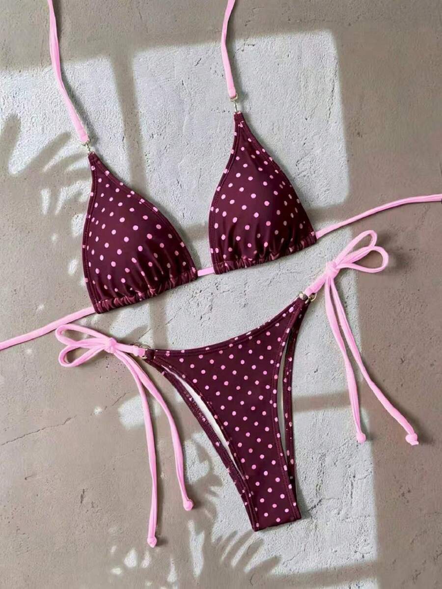 Swim SXY 度假海灘波點印花泳衣套裝 - 彩色 - 查看 1
