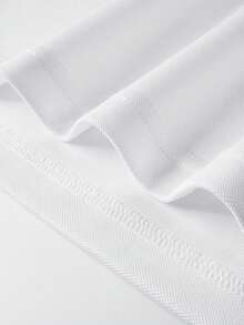 Calvornis 男士大尺碼騎士刺繡圖案休閒百搭日常穿著短袖 Polo 衫，儀式感 - 白色 - 查看 6