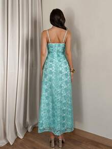 Glamine 新款性感浅蓝色吊带连衣裙，优雅女士服装，适合狂欢节、度假、女士度假装扮、夏季服装 - 水藍色 - 查看 7