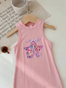 SHEIN 2 piezas Vestidos para niñas jóvenes - Multicolor - Ver 9