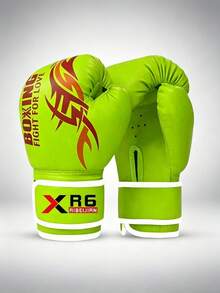 1 Pair Of Children -21*15cm/8.27*5.91in Full Set Of 6oz Boxing Gloves Are Suitable For Men And Women, Padded Gloves Are Used For Sandbag Training, Suitable For Taekwondo, Muay Thai, MMA And Other Sports,  Not Suitable For Synthetic People To Wear. - Multicolor - View 5