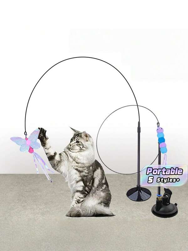 Butterfly Hanging Cat Teaser Toy