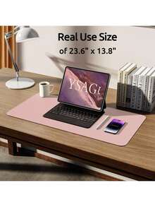 Leather Non-Slip Desk Mat, Large Mouse Pad, Waterproof PU Leather Desk Protector, Keyboard And Computer Mat, Writing Pad-Perfect For Both Office And Home Use. A Minimalist, Multi-Purpose Coffee Table Mat And Makeup Mat That's Easy To Clean And Store. - Multicolor - View 8