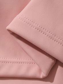 DAZY Bra Olahraga Tanpa Punggung Warna Pink untuk Wanita, Minimalis dan Modis - Berwarna merah muda - View 6