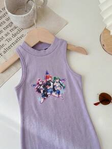 SHEIN 2 piezas Vestidos para niñas jóvenes - Multicolor - Ver 8