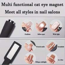 Multi-Function Strong Magnetic Stick For 3D Cat Eye Gel Polish Nail Magnet Tool Magnet Pen Nails Art Design Glitter Effect Magic Manicure Salon Tools - Black - View 8
