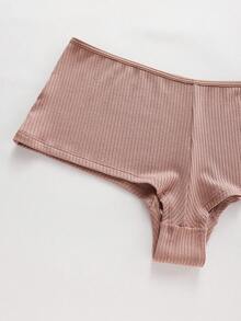 Ocili 3pcs/Set Women's Minimalist Line Design Hipster Panties, Multi-Color - Multicolor - View 5