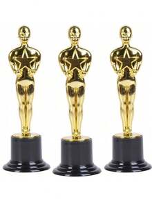 1 Or 24 Pieces 6 Inch Small Gold Trophy Cup Prize Bulk Plastic Award Statue For Party Theme Decoration Winner Prize Adult Game Champion Gift Office Contest - Little Golden Man - View 2