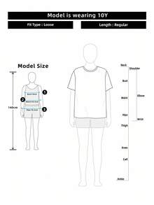 Anewsta 粉紅色女童 3D 花朵裝飾圓領短袖針織 T-shirt - 粉色 - 查看 8