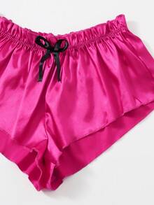Charlaine Floral Lace Bralet With Satin Shorts - Multicolor - View 3