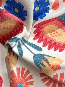 Swim Lushoire Einteiliger Badeanzug mit hoher Taille und Blume Muster, beliebter Frühlings-/Sommerstil - Verschiedenfarbig - Übersicht 7