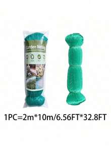 1pc Black Anti-Bird Net, Size: 2m*10m/6.56ft*32.8ft, Mesh Size: About 1.8cm/0.71in, Square Mesh Garden Bird Netting, Plant Fruit Tree Vegetable Protection Mesh, Suitable For Trees And Plants Against Birds, Deers, Squirrels, Etc. - Black - View 10