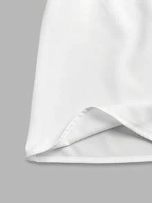 GlowEve Damen Sommerhemd mit Position Muster, Denim-Effekt, Schleife und kurzen Ärmeln - Weiss - Übersicht 5