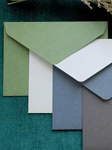 20PCS Felt Solid Color Envelopes Multi Style Multi Color Wedding Invitations Cards Western Business Invitations Holiday Gifts Valentine Day Letters Thanksgiving Blessings DIY Handmade Storage Party Supplies Home Office Stationery - multicolor - View 3