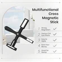 Multi-Function Strong Magnetic Stick For 3D Cat Eye Gel Polish Nail Magnet Tool Magnet Pen Nails Art Design Glitter Effect Magic Manicure Salon Tools - Black - View 6