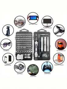 [Upgraded Screwdriver Set] 115-In-1 Upgraded Screwdriver Set | Strong Magnetic High Hardness Multi-Function Disassembly Tool Set Includes Special Shaped Screwdriver Heads, Suitable For DIY Repair - 115 In 1 - View 7