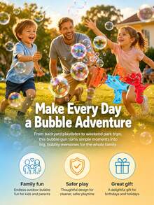 MINKOJA 2-In-1 Dinosaur/Unicorn Bubble Machine, Featuring A Double-Layer Large Bubble Design, One-Touch Operation For Massive Bubble Output, And 360° Leak-Proof Construction. A Fun Toy For Summer Outdoor Activities And Parent-Child Bonding. - Multicolor - View 4