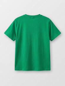 2pcs/Set Tween Boy Casual Preppy Cute Pattern Crew Neck T-Shirt And Shorts Set Two Piece Set Matching Set Graphic Tee Vacation Dinosaur Summer Outfits - Multicolor - View 4