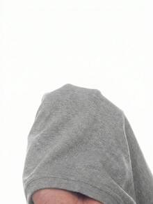 Modmama 孕婦圓領字母印花休閒日常洋裝 - 灰色 - 查看 7