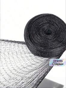 1pc Black Anti-Bird Net, Size: 2m*10m/6.56ft*32.8ft, Mesh Size: About 1.8cm/0.71in, Square Mesh Garden Bird Netting, Plant Fruit Tree Vegetable Protection Mesh, Suitable For Trees And Plants Against Birds, Deers, Squirrels, Etc. - Black - View 1