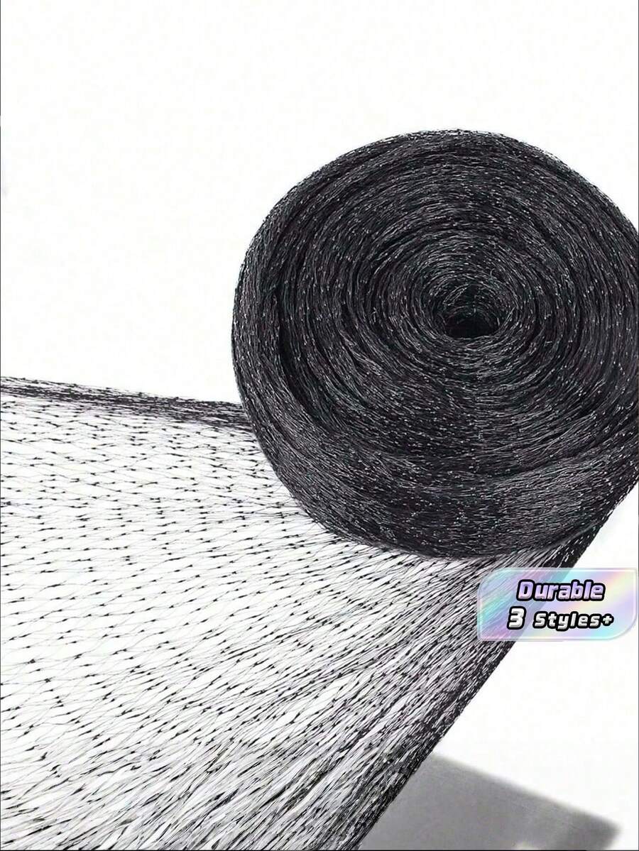 1pc Black Anti-Bird Net, Size: 2m*10m/6.56ft*32.8ft, Mesh Size: About 1.8cm/0.71in, Square Mesh Garden Bird Netting, Plant Fruit Tree Vegetable Protection Mesh, Suitable For Trees And Plants Against Birds, Deers, Squirrels, Etc. - Black - View 1