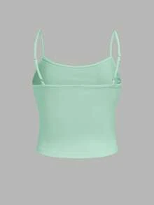 SHEIN BASICS Camisola de tirantes talla grande de uso diario minimalista - Multicolor - Ver 4