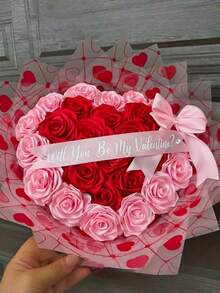 50/100/300 pièces Pétales de rose en ruban de satin précoupés, semi-finis, fleurs éternelles qui ne fanent jamais, bouquet DIY, pétales en satin doux au toucher velouté pour mariage, anniversaire, fête des mères, décoration de fête, mariage à la maison, pétales de rose en soie artificielle, fournitures d'artisanat - rouge - Voir 7