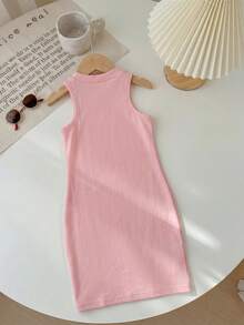 SHEIN 2 piezas Vestidos para niñas jóvenes - Multicolor - Ver 3