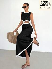 Siren Gaze Nuevo vestido de encaje para mujer primavera/verano - Negro - Ver 6