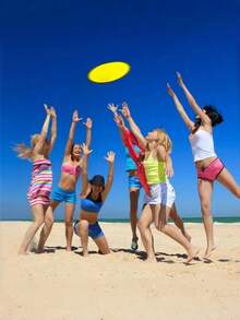 1/10 PCS Random Color Foldable Flying Disc Fan Collapsible Pocket Set Summer Outdoor Beach Party Birthday Easter Festival Party Favors Hot Search - Multicolor - View 9