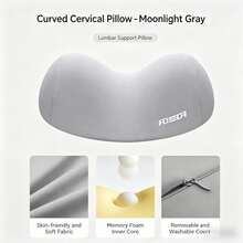 1pc Neck Support Pillow, Memory Foam Pillow For Sleeping, Cervical Spine Protection Pillow For Men And Women, Traction Pillow For Back And Neck - multicolor - View 20