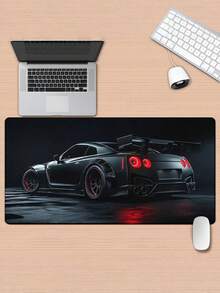 1 XXL Alas Mouse Karet Anti Selip Permukaan Lembut Desain Mobil Sport Jepang untuk Meja Komputer Gaming Kantor Alas Mouse Ekstra Besar Hadiah untuk Pria Pecinta Mobil Aksesori Meja Gamer Populer - hitam - View 7