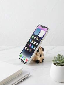 Haus Hana Earphone Case And Phone Holder Two In One Storage Box, Luggage Designed Headphone Storage Box, Luggage Shaped Design, Handle Pull Open To Reach Phone Holder, Apple Headphone Protective Cover, Headphone Protective Bracket. - Multicolor - View 5