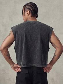 PAVTROS Men's Summer Casual Washed Vintage Tank Top - Multicolor - View 5