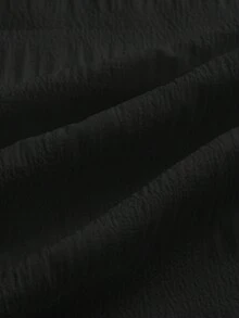 Rusticease Blusa casual minimalista adecuada para el verano - Negro - Ver 4