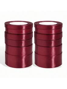 1 cuộn ruy băng satin màu đỏ rượu vang bóng 22 mét, màu trơn, dùng cho thiệp mời đám cưới DIY, gói quà nước hoa cô dâu, trang trí tiệc, dự án may vá, phụ kiện cưới cô dâu, vật dụng đám cưới, trang trí tiệc DIY, gói quà - Rượu vang đỏ - Xem 12