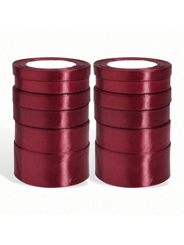 1 cuộn ruy băng satin màu đỏ rượu vang bóng 22 mét, màu trơn, dùng cho thiệp mời đám cưới DIY, gói quà nước hoa cô dâu, trang trí tiệc, dự án may vá, phụ kiện cưới cô dâu, vật dụng đám cưới, trang trí tiệc DIY, gói quà - Rượu vang đỏ - Xem 12