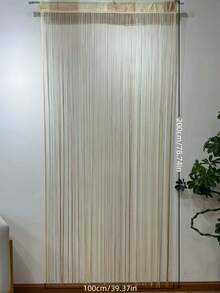 Shiny Silver Thread Curtains, Shiny Silver Thread Door Curtains, Luxurious Shiny Silk Door Curtains, Shiny Wedding Tassel Ceiling Hanging Decorations, Suitable For Home Decoration, With Linear Partition Design - Elegant Wedding Background, Soft And Flowing, For Room And Home Decoration, Easy To Install. - Multicolor - View 3