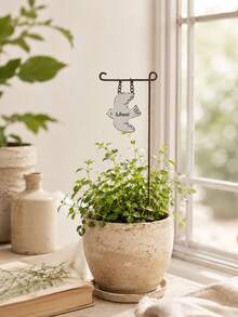 Haus Hana Courtyard Pigeon Flower Decoration, Japanese Style Iron Flower Garden Balcony Ornaments, Grocery Decoration Succulent Pot Flowerpot Metal Decoration Inserts, Multi Style Courtyard Decoration Inserts For Lighthouses, Outdoor Courtyard Label Stakes. - multicolor - View 2