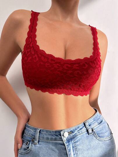 SuitURBody Black Lace Romantic Sexy Women's Bra 1pc